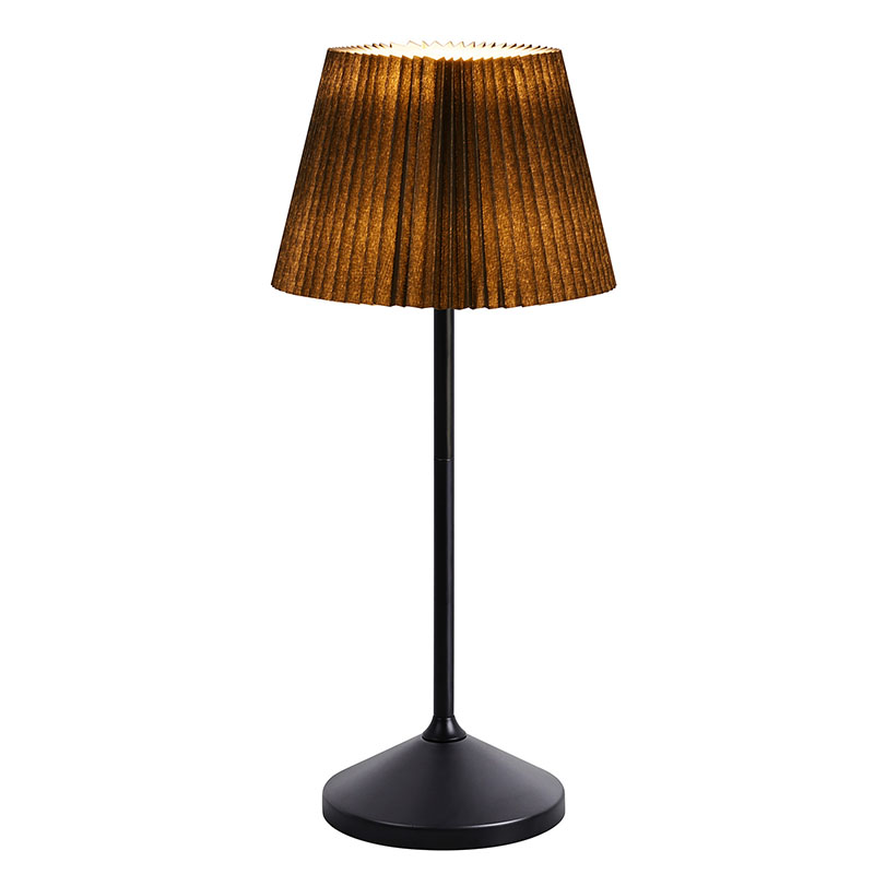 Đèn bàn Led đen bóng vải