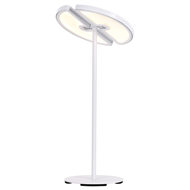 Đèn bàn LED điều chỉnh mặt trăng kép với điều khiển nhiệt độ màu