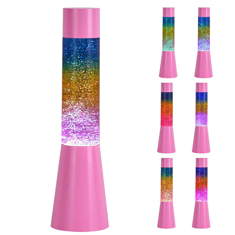 Ánh sáng ban đêm màu hồng rgb long lanh