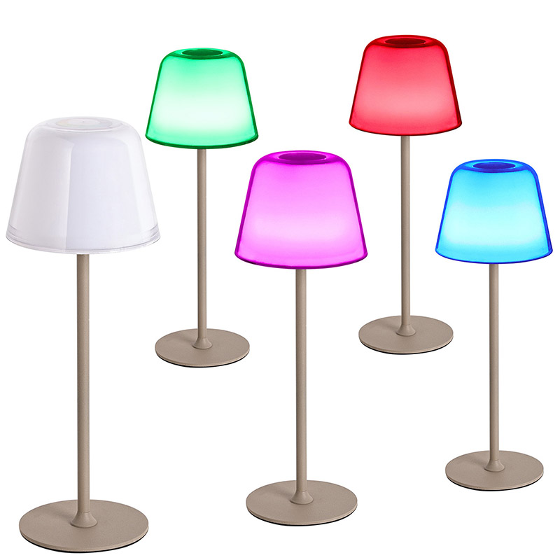 Đèn bàn LED với bóng nấm RGB