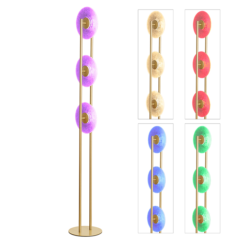 Đèn sàn LED RGB 3 đĩa