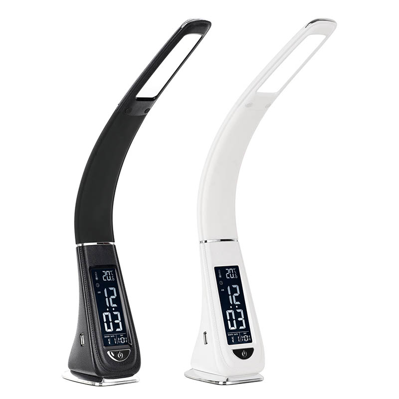 Đèn bàn đèn LED bộ sạc USB với lông